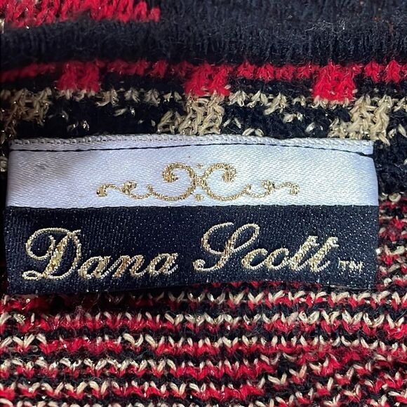 NWOT VTG Dana Scott Christmas Ornament Oversized Sweater.  Size S small 4/6 - Picture 7 of 8